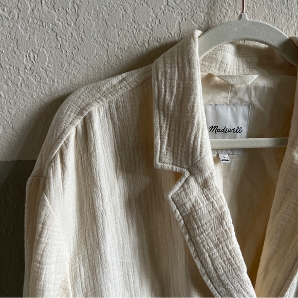 Madewell Cotton-Linen Relaxed Larsen Blazer - Picture 6 of 6